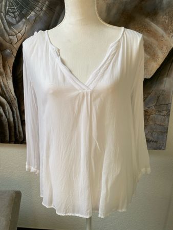 NILE Bluse weiss Grösse S 100% Viskose