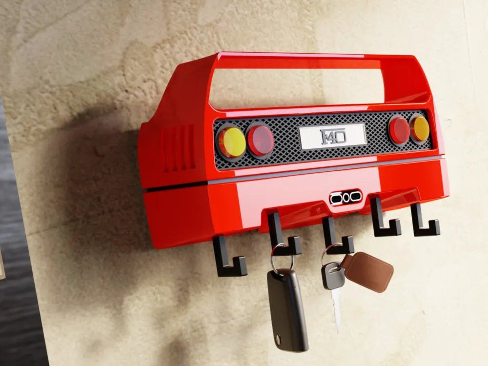 Tutte le decorazioni: F40 Schlüsselhalter – Nuovo (secondo la descrizione) da Niederweningen venduto da Wellington3D 1