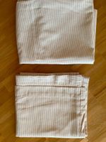 Zwei weiss-beige Vorhänge, 2.35x1.30m