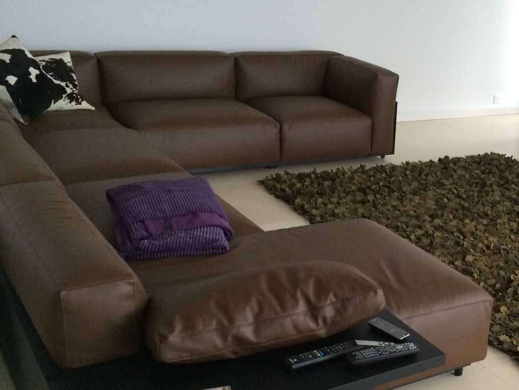 Cassina Divani: Cassina MEX sofa Leder braun Wohnlandschaft modular – Usato da Worb venduto da hclass 3