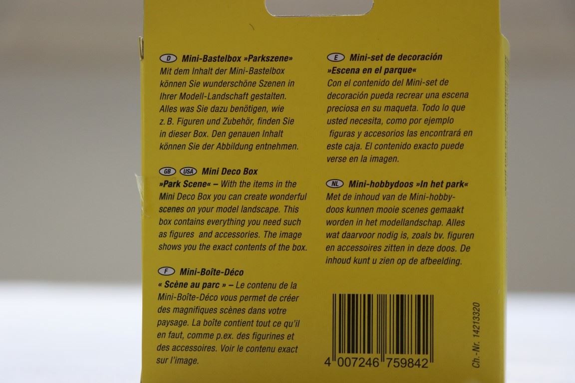 Zubehör: Mini Bastelbox "Parkszene" (1022-1023) – Neu und originalverpackt aus Bäriswil BE von WWYN-Liquidationen 3