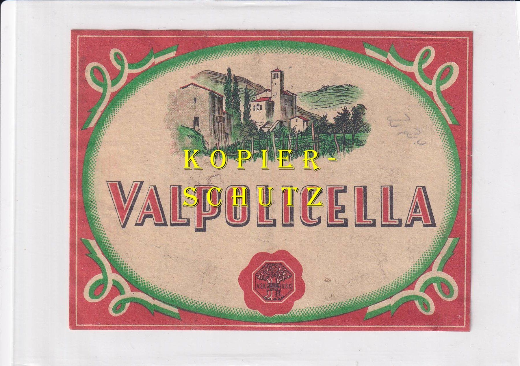 Carta: Etikette - Valpolicella /bd – Usato da Hombrechtikon venduto da Rudolf07