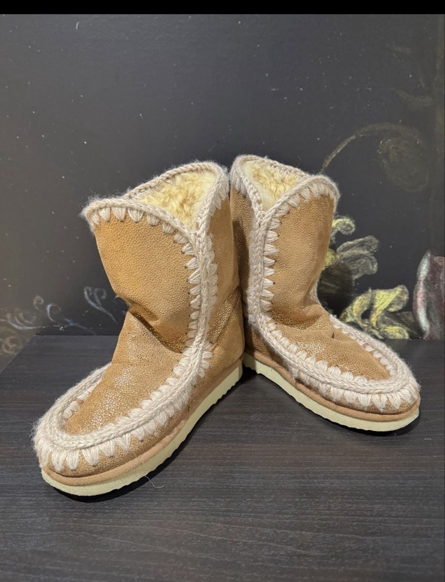 Mou Damenschuhe: Mou Eskimo Stiefel braun mit Lammfellfutter Grösse 38 – Gebraucht aus Dübendorf von nad_ghc8 3