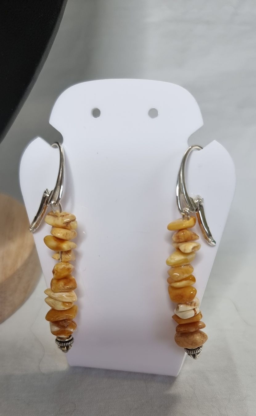 Sonstiger Schmuck: Bernstein Kette mit Anhänger & Ohrringe, 925 Silber – Neu und originalverpackt aus Meisterschwanden von TiSiBu59 2