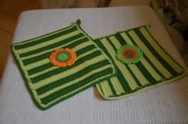 2 STUCK TOPFLAPPEN - NEU - (T)
