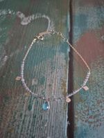 Bracelet fin argent 925 avec mini labradorites