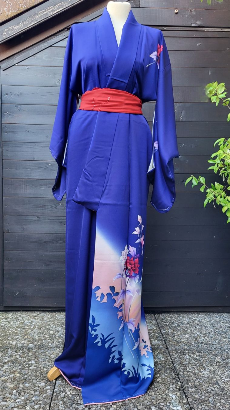 Kimono: Kimono bleu-violet – Nuovo (secondo la descrizione) da Fribourg venduto da VictoriaShop7