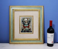 Nicola Cambedotti 1931-2011, kleines Gemälde auf Holzplatte