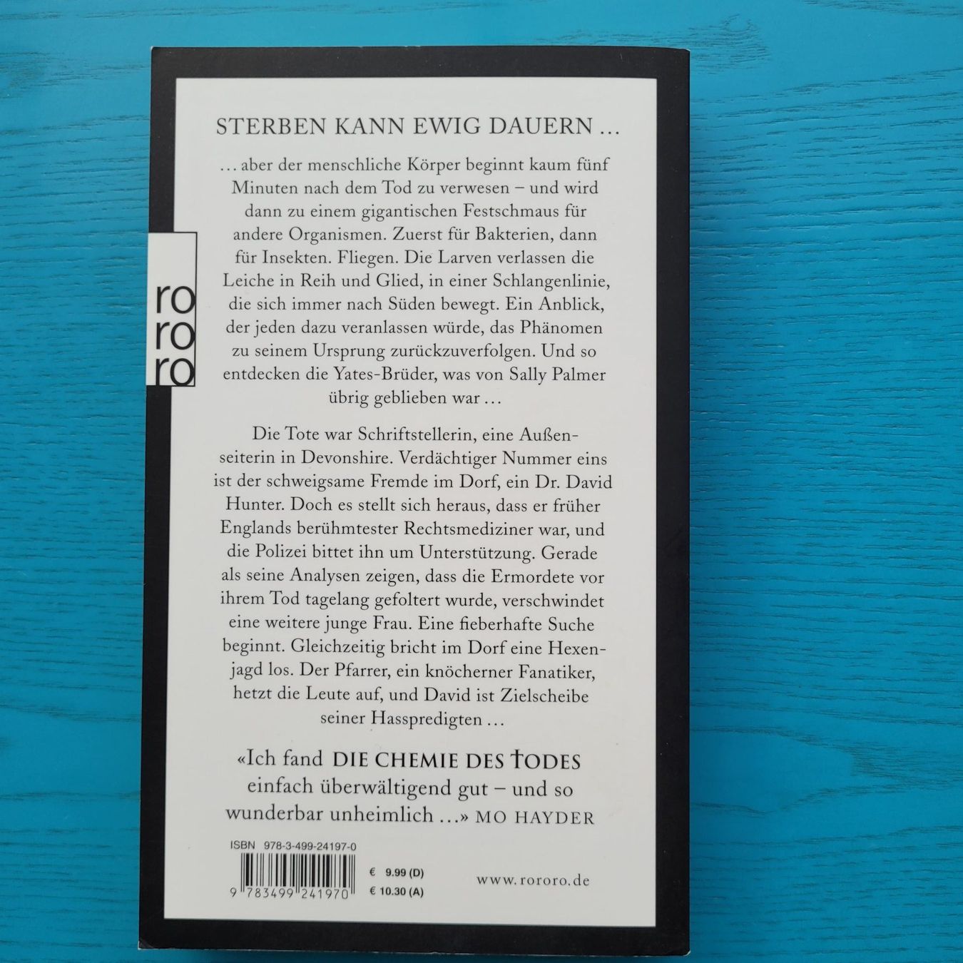 Libri: Simon Beckett- Die Chemie des Todes – Usato da SCHÜBELBACH venduto da CoKaHa 1