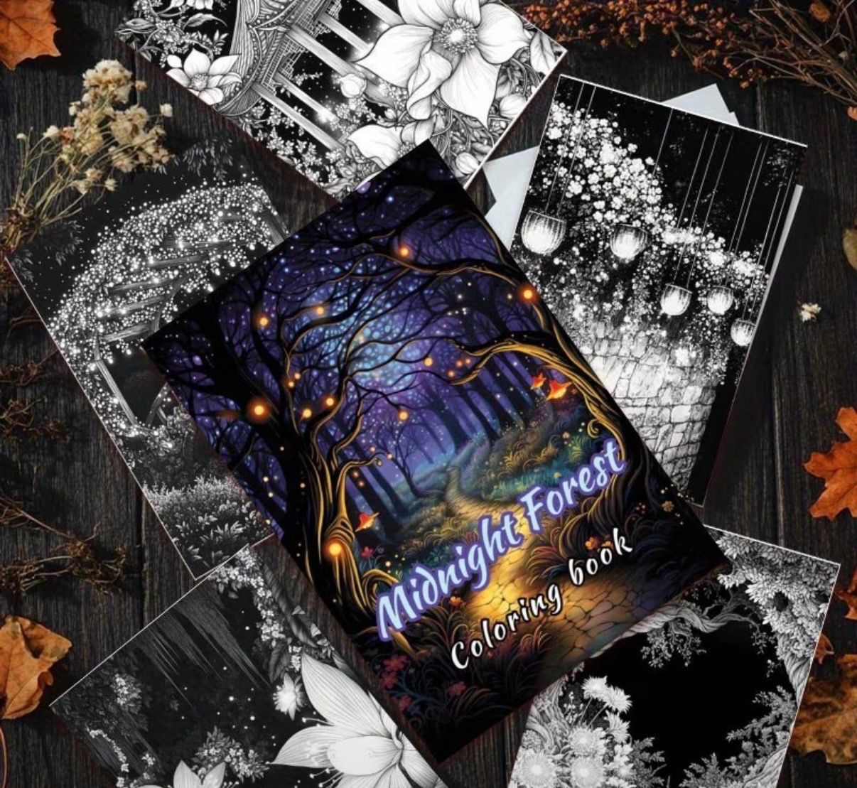 Bücher: Malbuch für Erwachsene: Midnight Forrest-kreativ-Entspannung – Neu und originalverpackt aus Teufenthal AG von MeineSchatztruhe 2