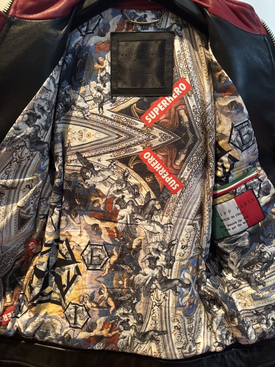 Philipp Plein Giacche: PHILIPP PLEIN SUPRHERO SPECIAL EDITION LEDERJACKE – Nuovo (secondo la descrizione) da Flawil venduto da Blue_Beam 4