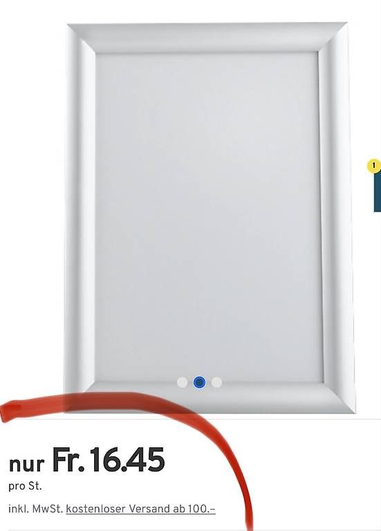 Cornici: 6Stk neue Alu- Klapprahmen A4 – Nuovo e nell'imballaggio originale da Necker venduto da liq24 1