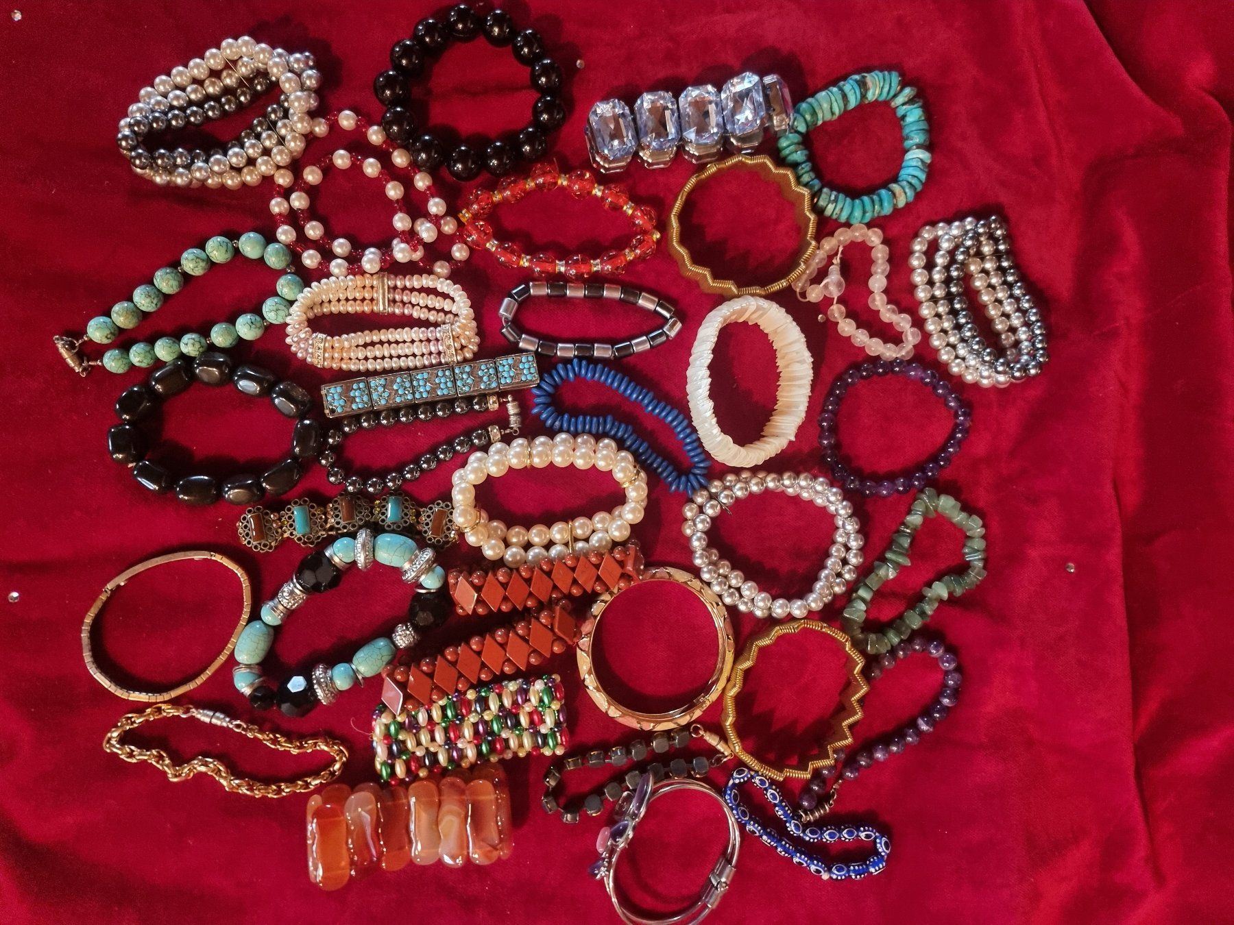 Sonstiger Schmuck: Sammlung Modeschmuck Vintage - Armbänder – Gebraucht aus Altbüron von Konserven