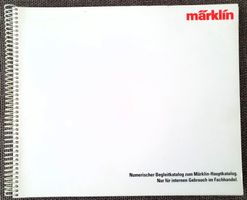Märklin Numerischer Begleitkatalog, 1992/1993, Z, HO, 1