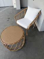 Rattan-Optik Set – Sessel und Tisch – sehr guter Zustand - 2