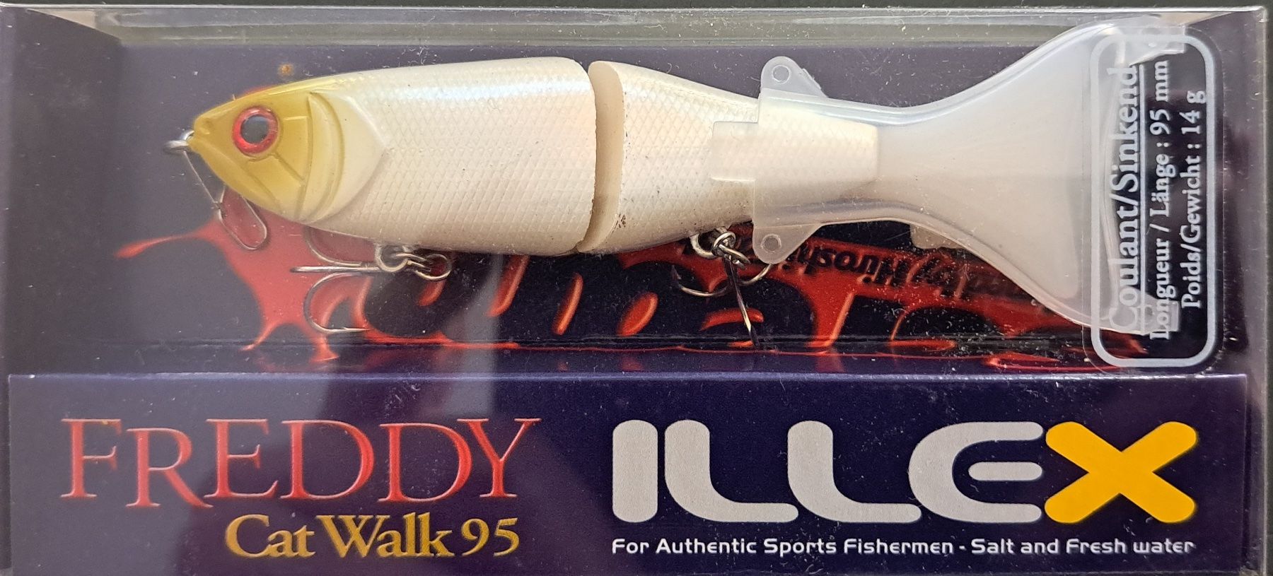 Köder: Illex Freddy Cat Walk 95 mm Bone – Neu und originalverpackt aus Fribourg von versus702