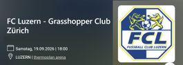 2 x FC Luzern – Grasshopper Club Zürich 19.09.2026 Block A6