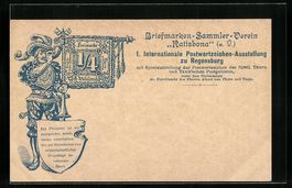 Regensburg, 1. Int. Postwertzeichen-Auss