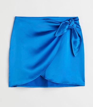 H&M 💙 jupe satinée bleue NEW! XL