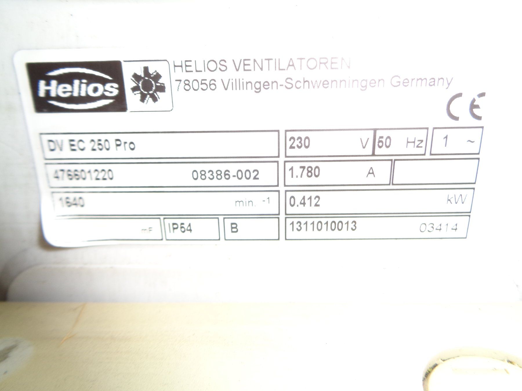 Helios Ventilatori: HELIOS Dachventilator mit EC-Motor DV EC 250 Pro – Usato da Aarwangen venduto da fsa-maschinen 1