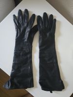 Lange Lederhandschuhe schwarz guter Zustand