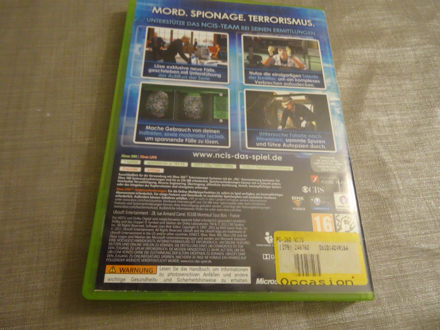 Microsoft Giochi: NCIS für Xbox 360 – Usato da Olten venduto da Disc-Ausverkauf 2