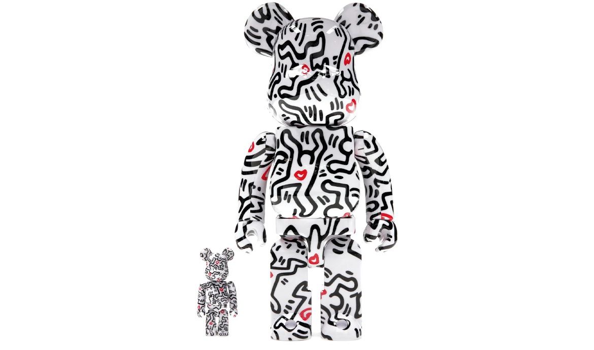 Statuette: Bearbrick Keith Haring #8 100% & 400% Set – Nuovo e nell'imballaggio originale da Chur venduto da pareto12