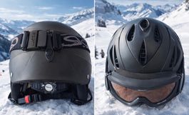 Casque de ski Alpina , avec lunettes Scott