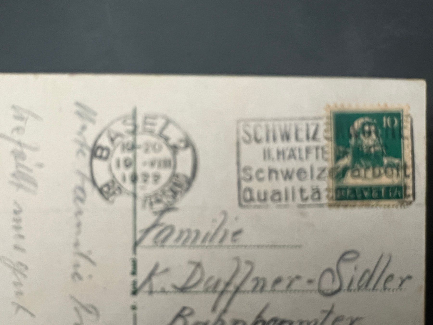 Ansichtskarten: AK  1929 Basel  (G3228) – Gebraucht aus Hinwil von Sidi4 1