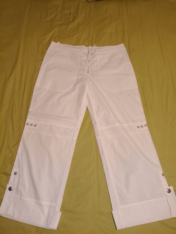 Jean Benetton Blanc Taille 26, Coupe Boyfriend, Neuf Avec étiquette, Jambe 27 Pouces