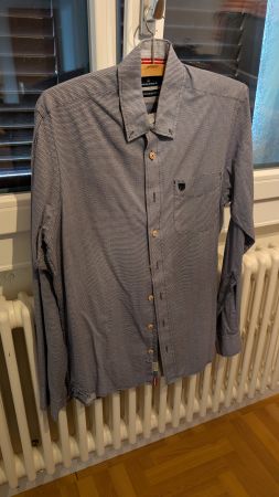 Hemd Basefield Tailor Fit Grösse S - 37/38 blau-weiss