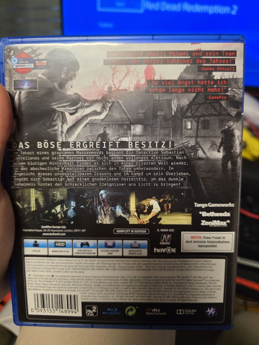 Sony Giochi: Ps4 the evil within – Usato da Basel venduto da kar_jz7f 1