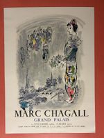 Marc Chagall Grand Palais Plakat 1969-1970 Unikat! 💯 (59)