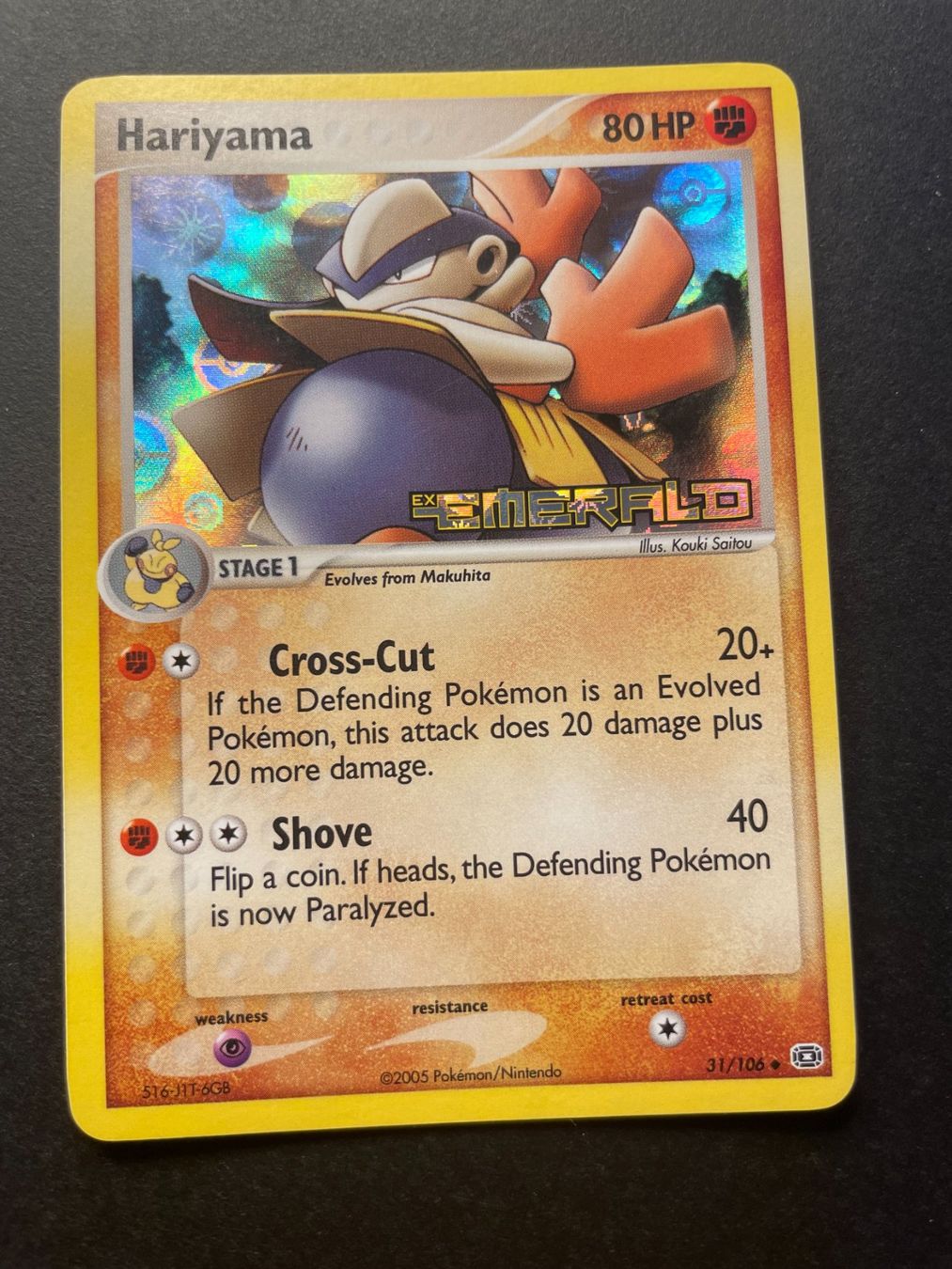 Pokémon Carte collezionabili: Hariyama 31/106 EX Emerald Stamped – Usato da Zürich venduto da pokemon_cards
