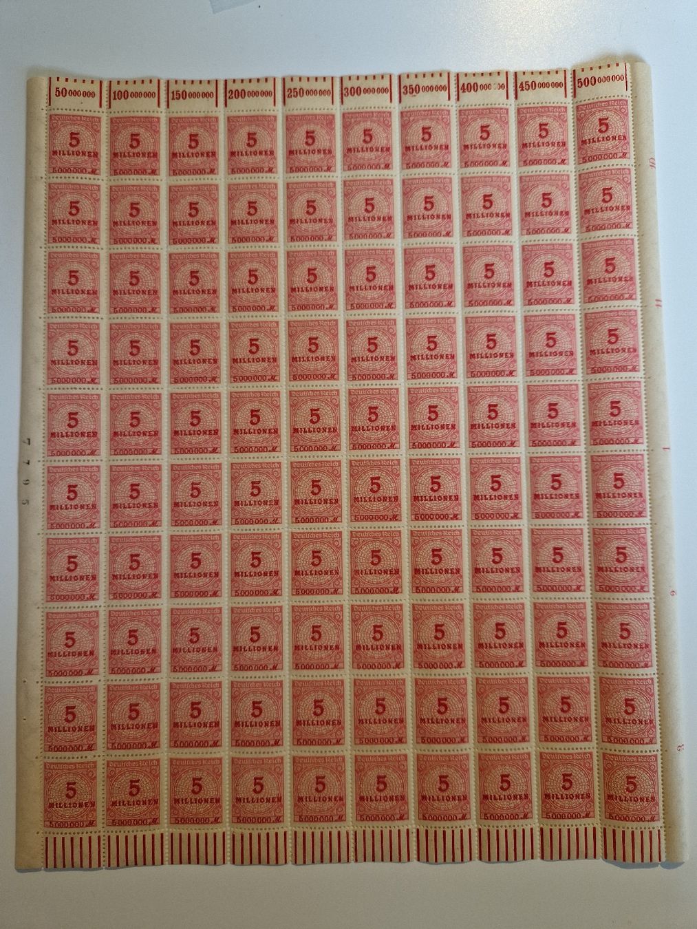 Alle Briefmarken: Deutsches Reich Briefmarken Inflation Bogen postfrisch – Neu (gemäss Beschreibung) aus St. Gallen von Enrico_SG