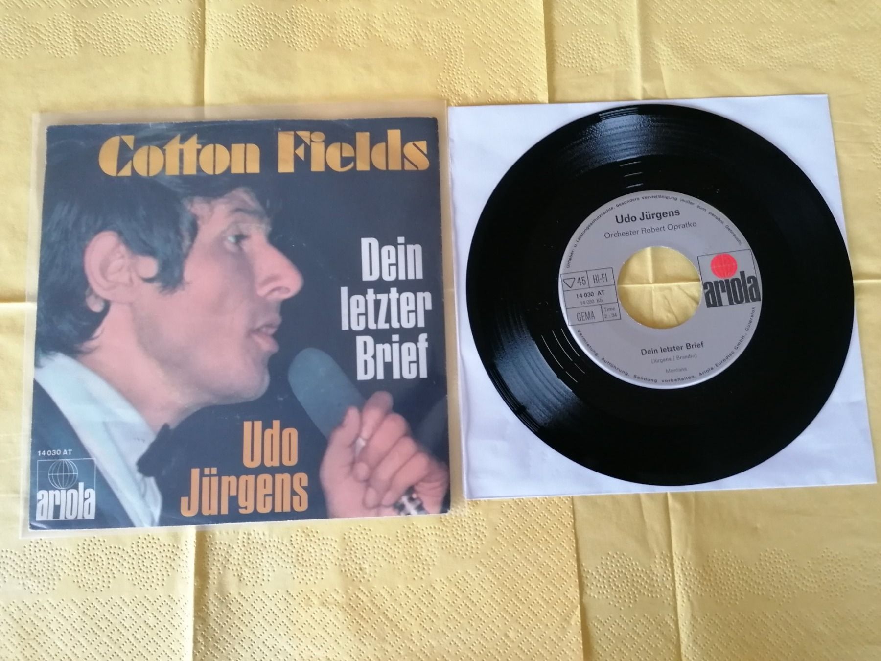 Dischi in vinile: Udo Jürgens – Cotton Fields – Usato da Emmenbrücke venduto da lamorak 1