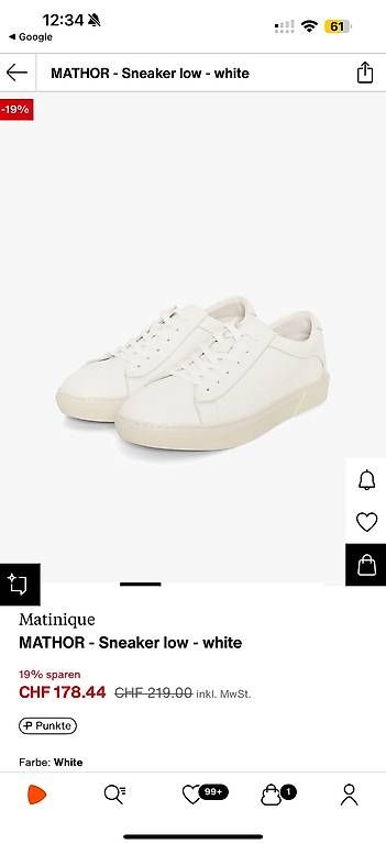 Scarpe da uomo: Matinique luxus Sneaker grösse 41 – Usato da Cham venduto da bree88