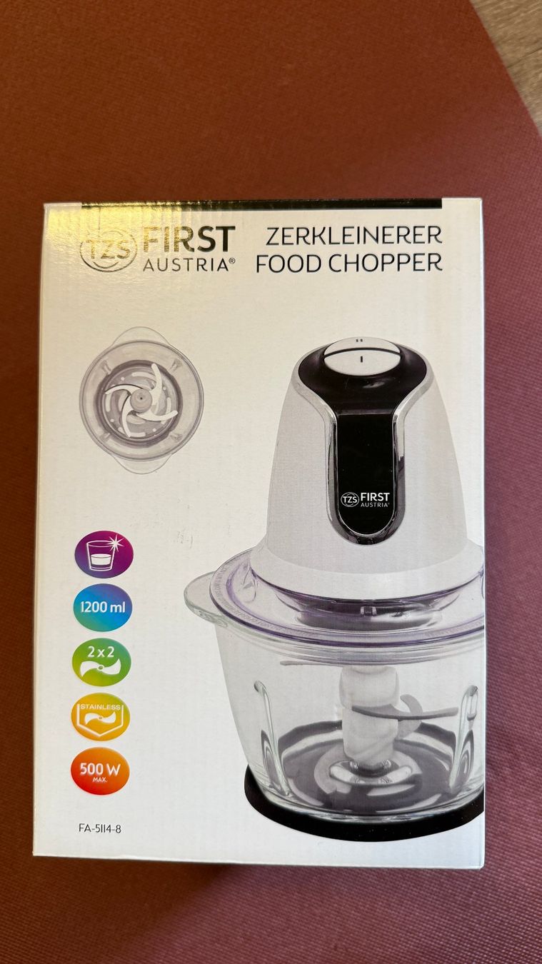 Elettrodomestici da cucina: TZS First Austria Zerkleinerer, Glasbehälter – Nuovo e nell'imballaggio originale da Horgen venduto da Neuron007