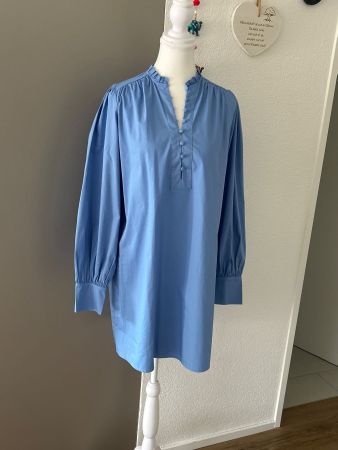 Langarm Blusenkleid hellblau von H&M