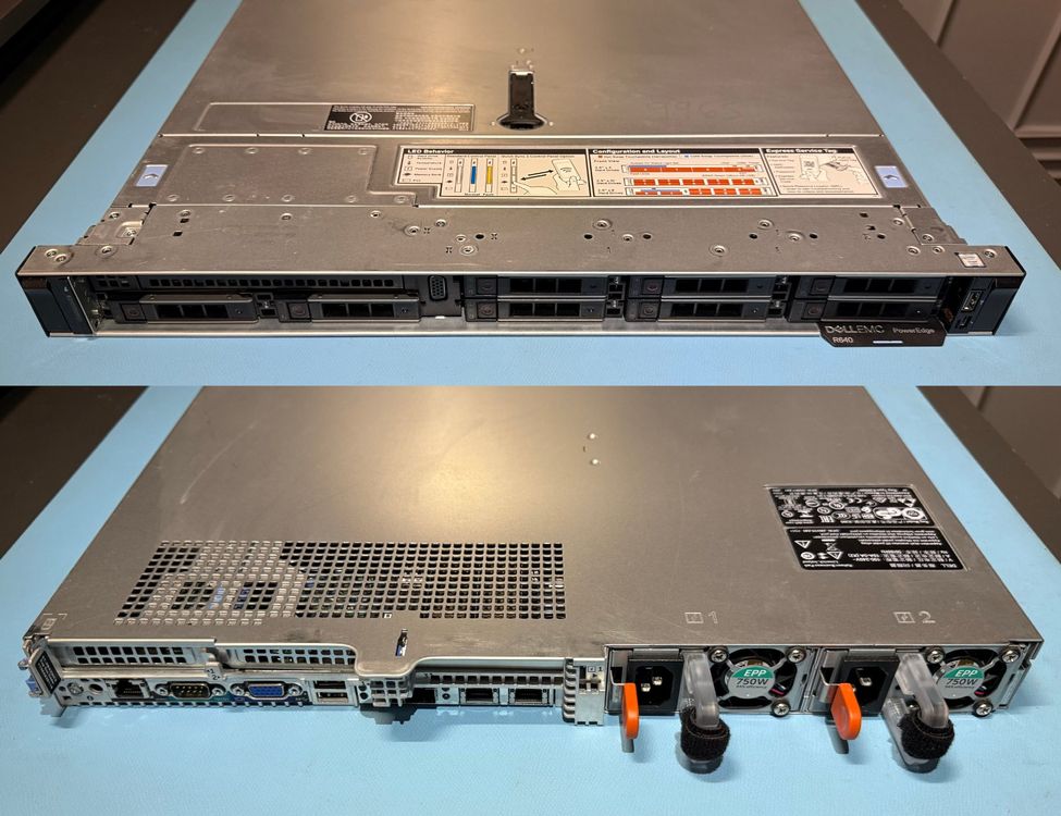 Dell R640, 2x Gold 6138, 768GB, 9.6TB SAS, Rails (Gebraucht) in ...