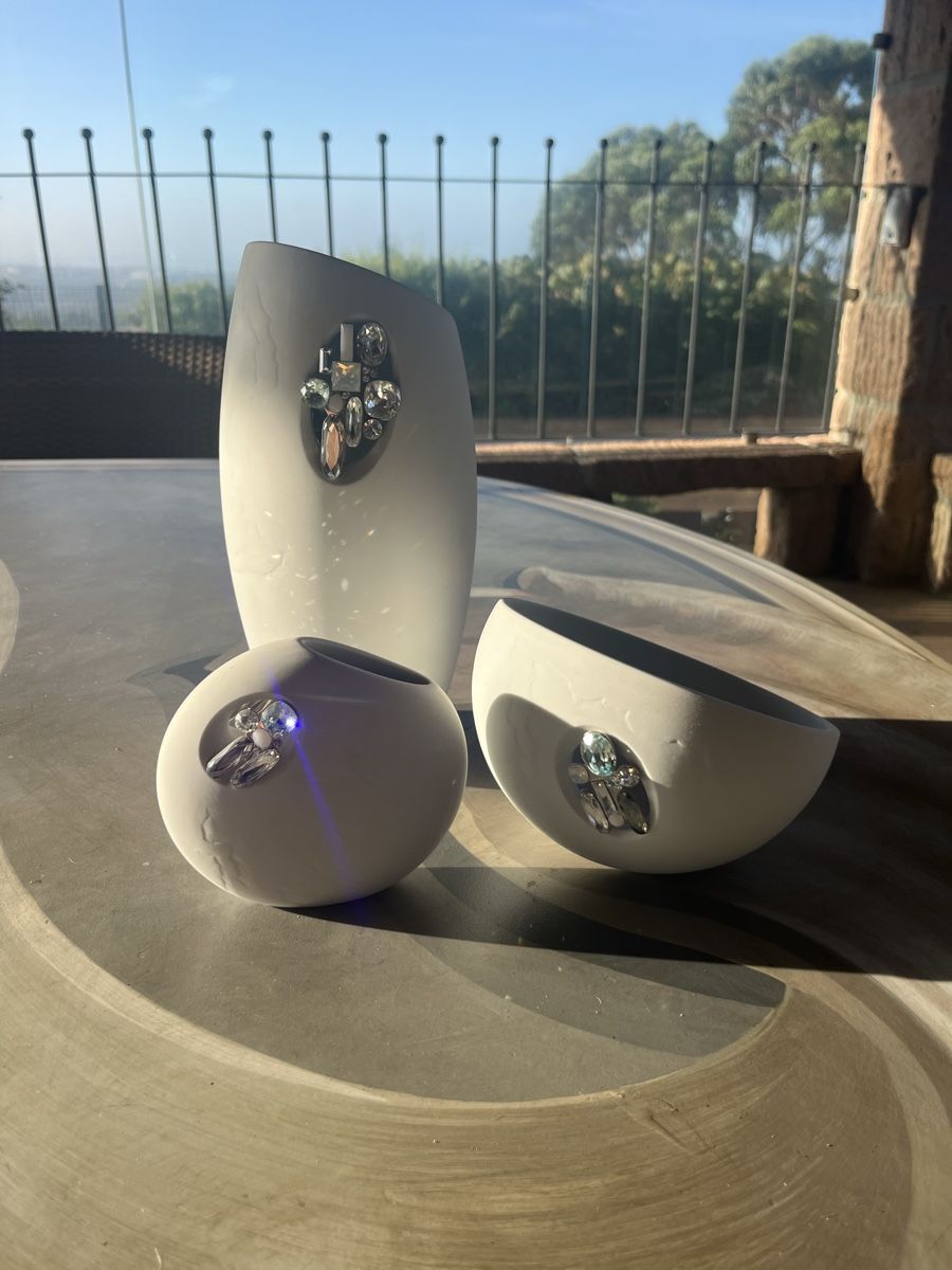Swarovski Vasi & Recipienti: Trio Swarovski MILIK Vasen selten – Nuovo (secondo la descrizione) da Saanen venduto da SoniaMichaela 1
