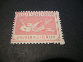 1880 HOTELPOST RIGI-SCHEIDEGG, POSTAMT xx rosa, POSTFRISCH