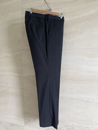 Herren Business Hose Gr. 50 Dunkelgrau (Körper gr. 178)