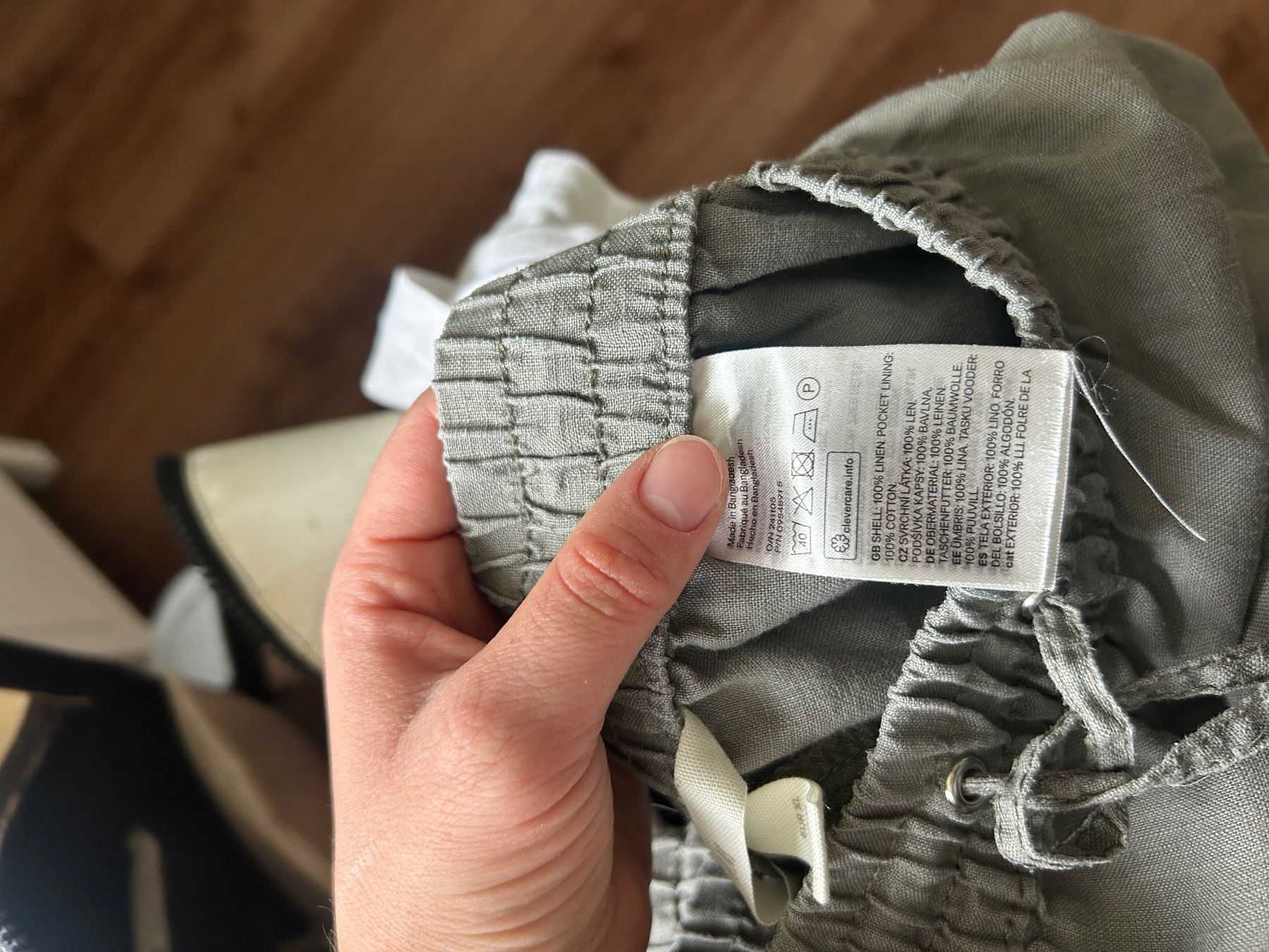 H&M Pantaloni: Graue Leinenhose Grösse XL – Usato da Therwil venduto da erm_dg6q 3