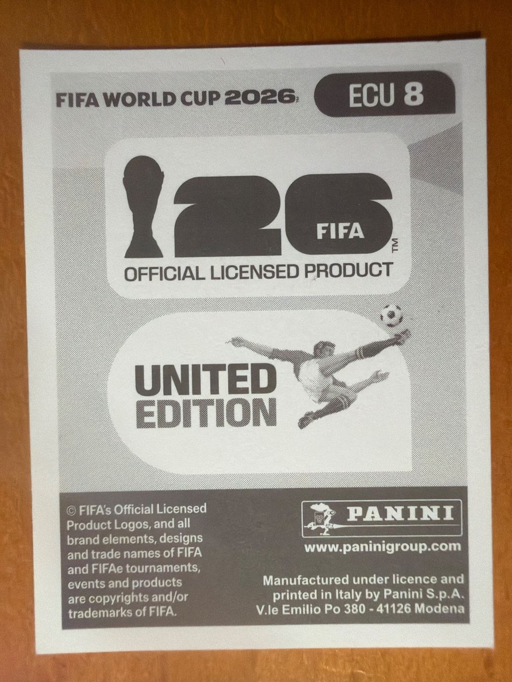 Panini Cartes à collectionner: Panini ECU8 – Neuf (Voir description) à Susten par Rechnun 1