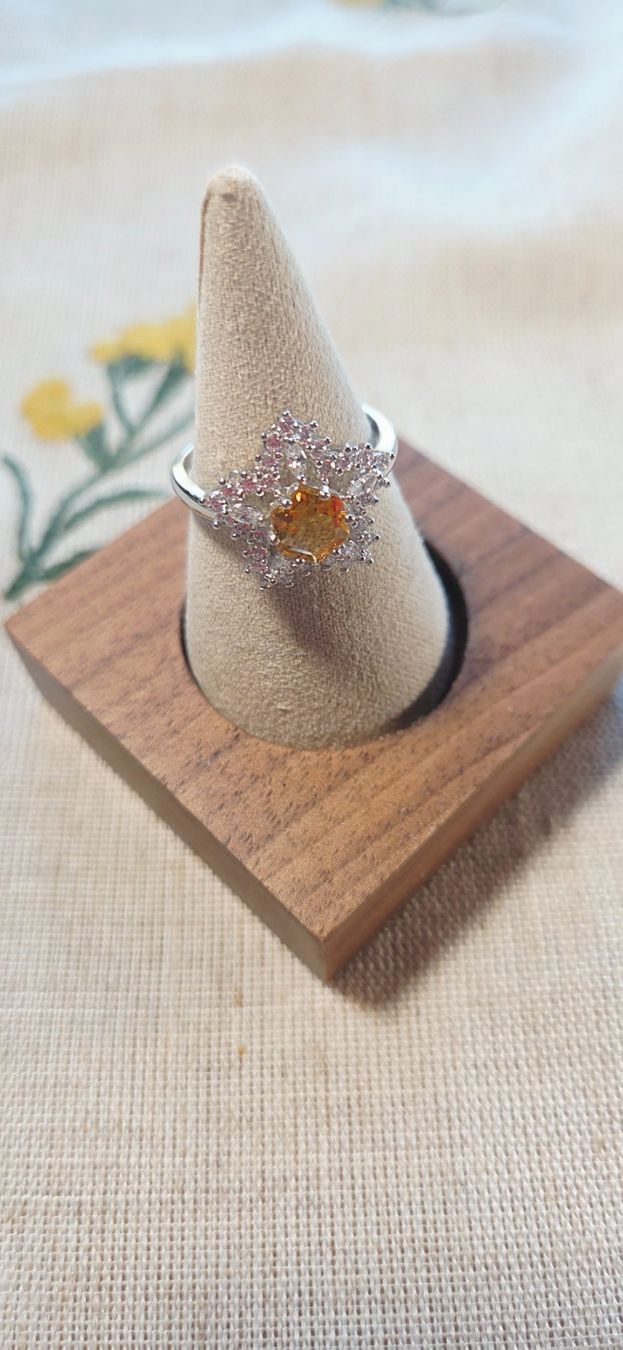 Anelli: NEW - S925 Citrine Ring (Adjustable) – Nuovo (secondo la descrizione) da Zürich venduto da cin_wcf6 1