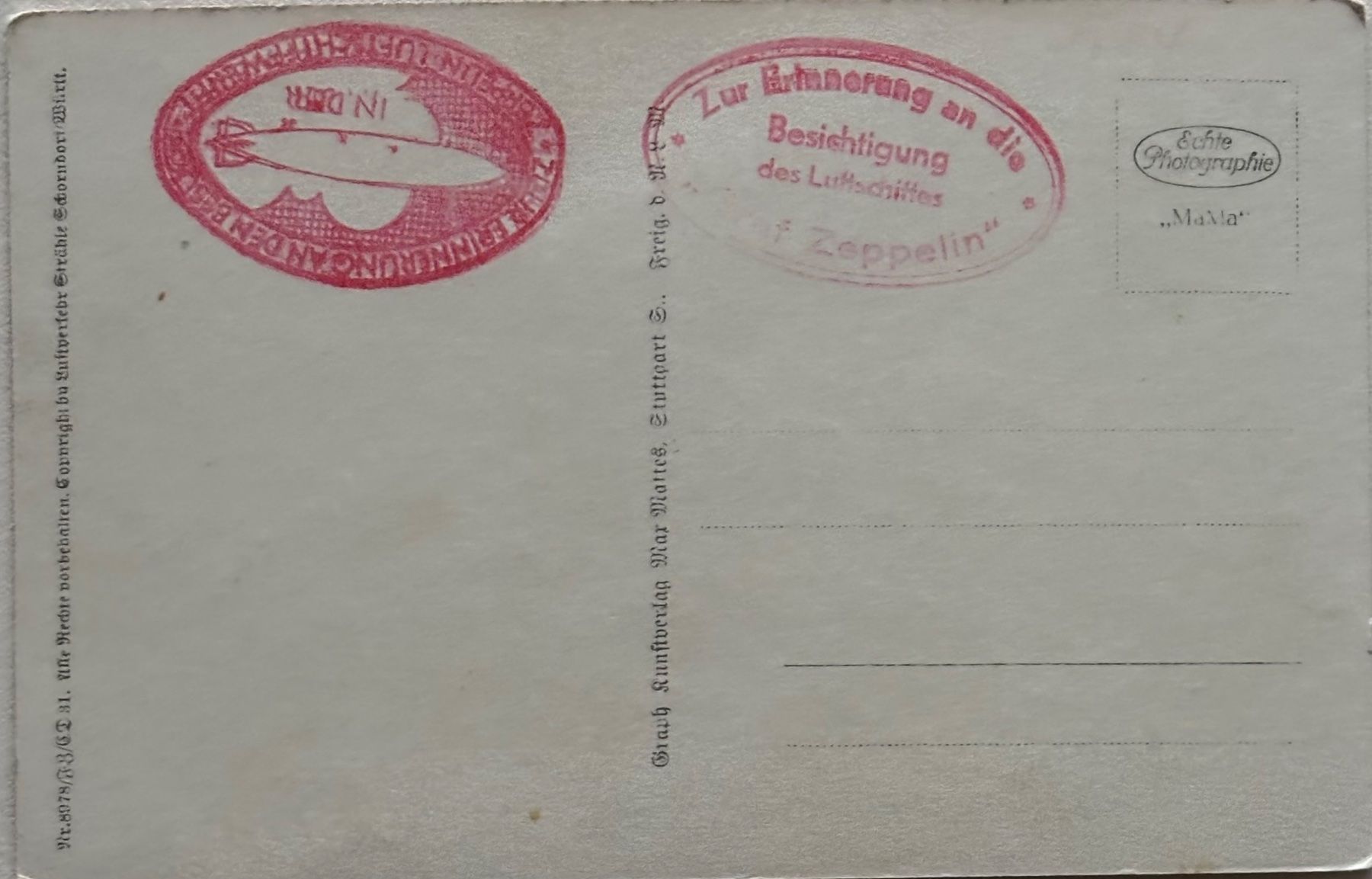 Ansichtskarten: Friedrichshafen, Graf Zeppelin, Stempel! Echtfoto – Gebraucht aus Frauenfeld von Merk52 1