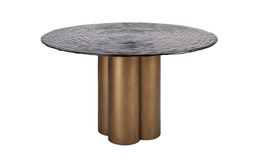 Richmond Interiors | Dining table Glastonburry gold antique