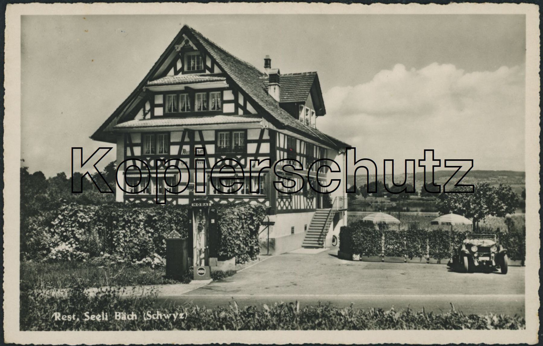 Ansichtskarten: SZ Bäch - Auto - Tankstelle - Freienbach - Wollerau – Neu (gemäss Beschreibung) aus Schindellegi von masutka7