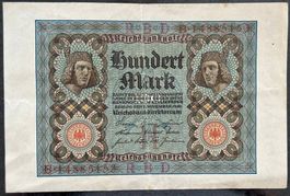 Alte 100 Mark Reichsbanknote von 1920 - Top Sammlerstück!